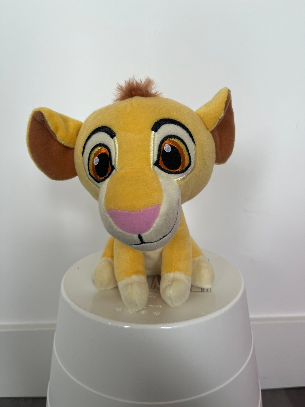Kleine Simba knuffel uit Disney's De Leeuwenkoning, Ophalen, Disney, Geel, Zo goed als nieuw