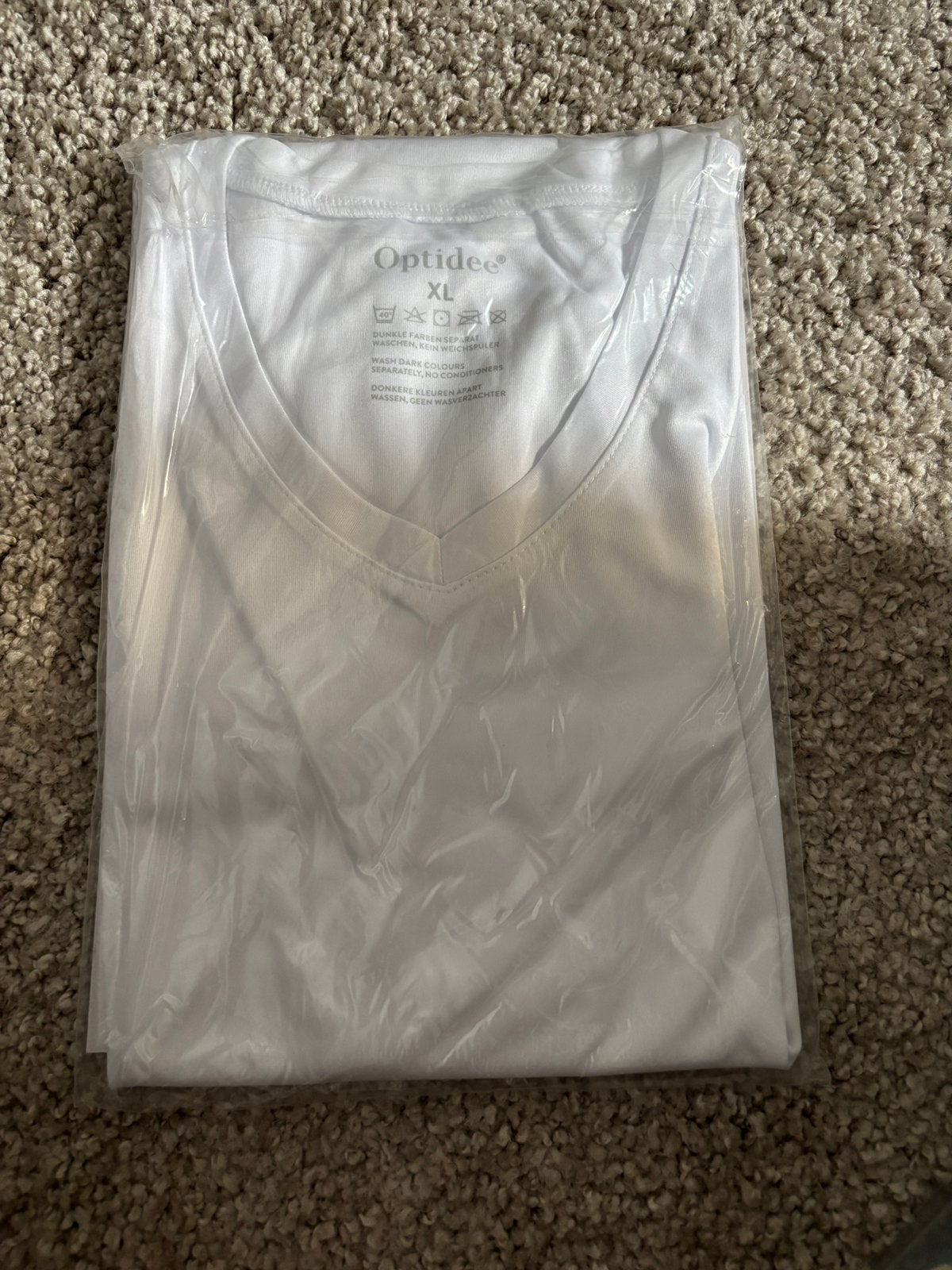Optidee klimawell heren tshirt XL, Ophalen of Verzenden, Nieuw, Maat 56/58 (XL), Wit