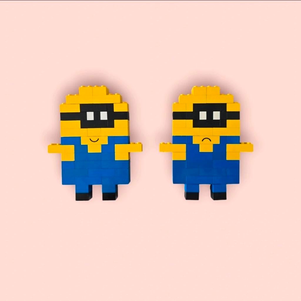 Lego 2x Minions, Ophalen of Verzenden, Zo goed als nieuw, Losse stenen, Lego