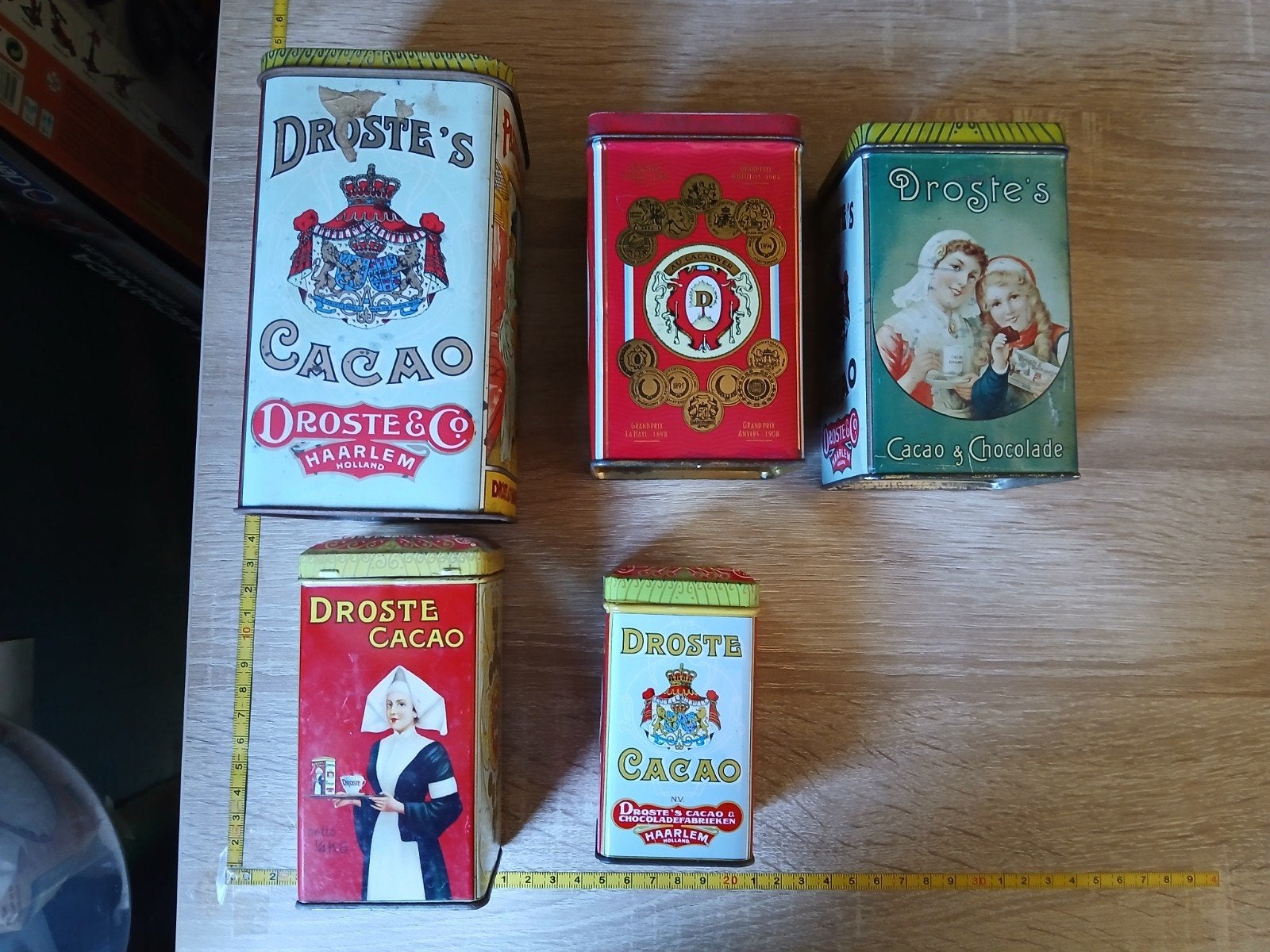 Droste blikken, Verzamelen, Blikken, Ophalen, Zo goed als nieuw, Overige, Droste