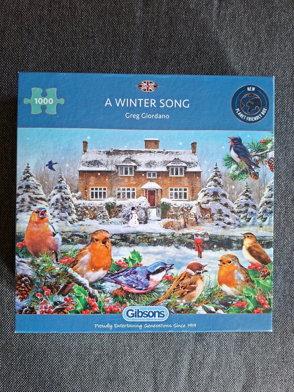 Gibsons legpuzzel  1000 stukjes., Hobby en Vrije tijd, Denksport en Puzzels, Ophalen of Verzenden, 500 t/m 1500 stukjes, Zo goed als nieuw
