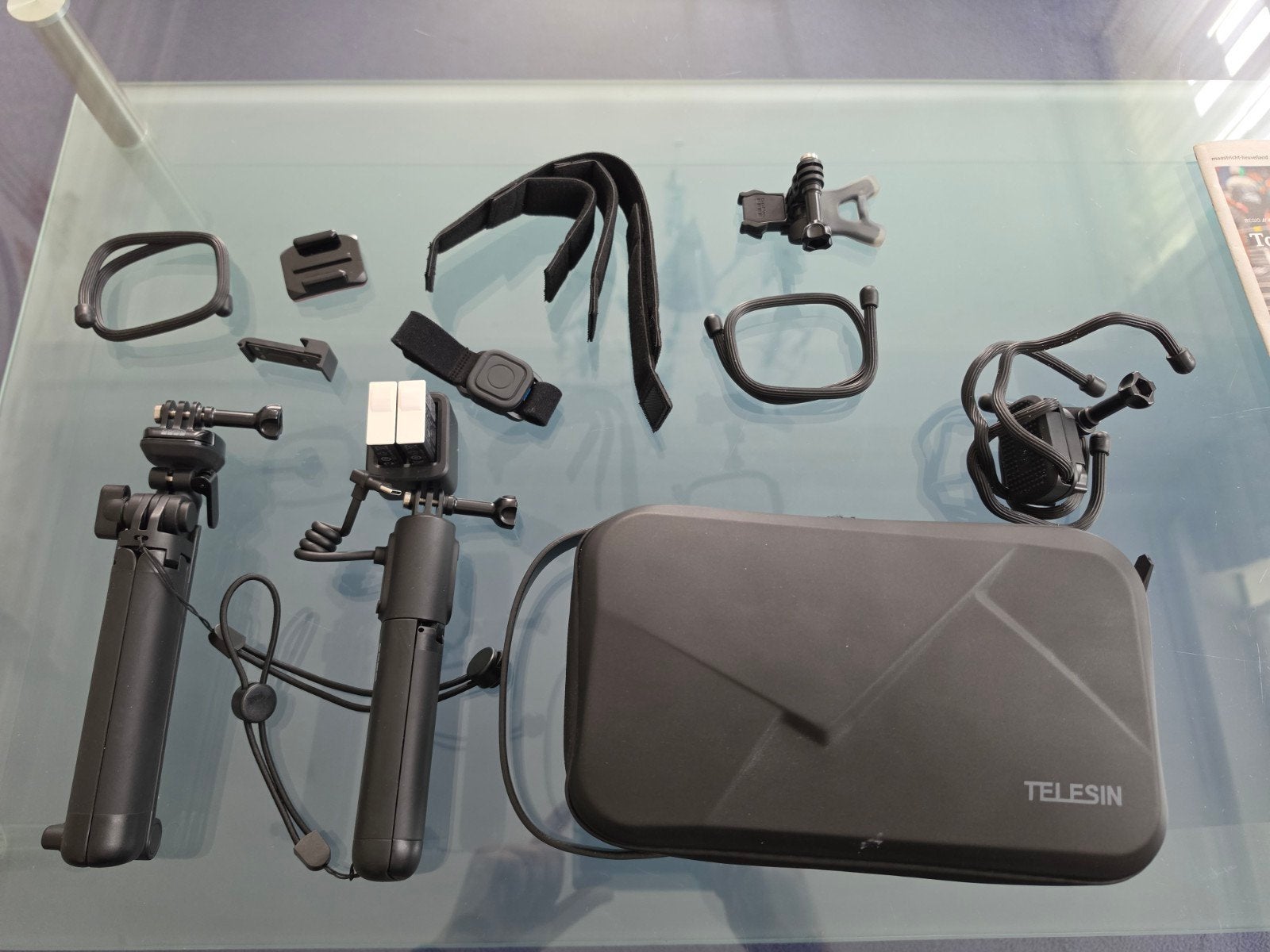 TELESIN GoPro accessoireset – zeer weinig gebruikt (op biedi, Ophalen of Verzenden, Zo goed als nieuw