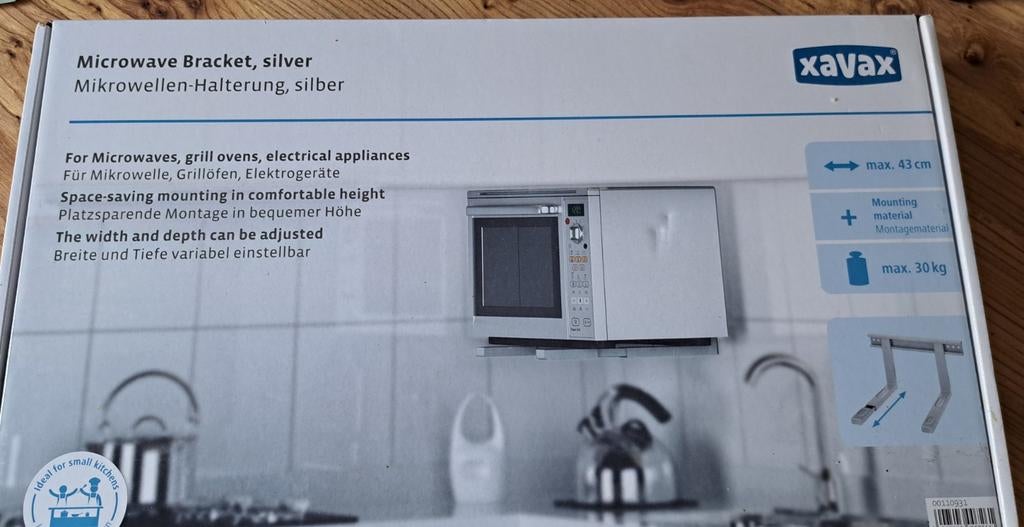 Xavax Magnetron Beugel Zilver, Ophalen of Verzenden