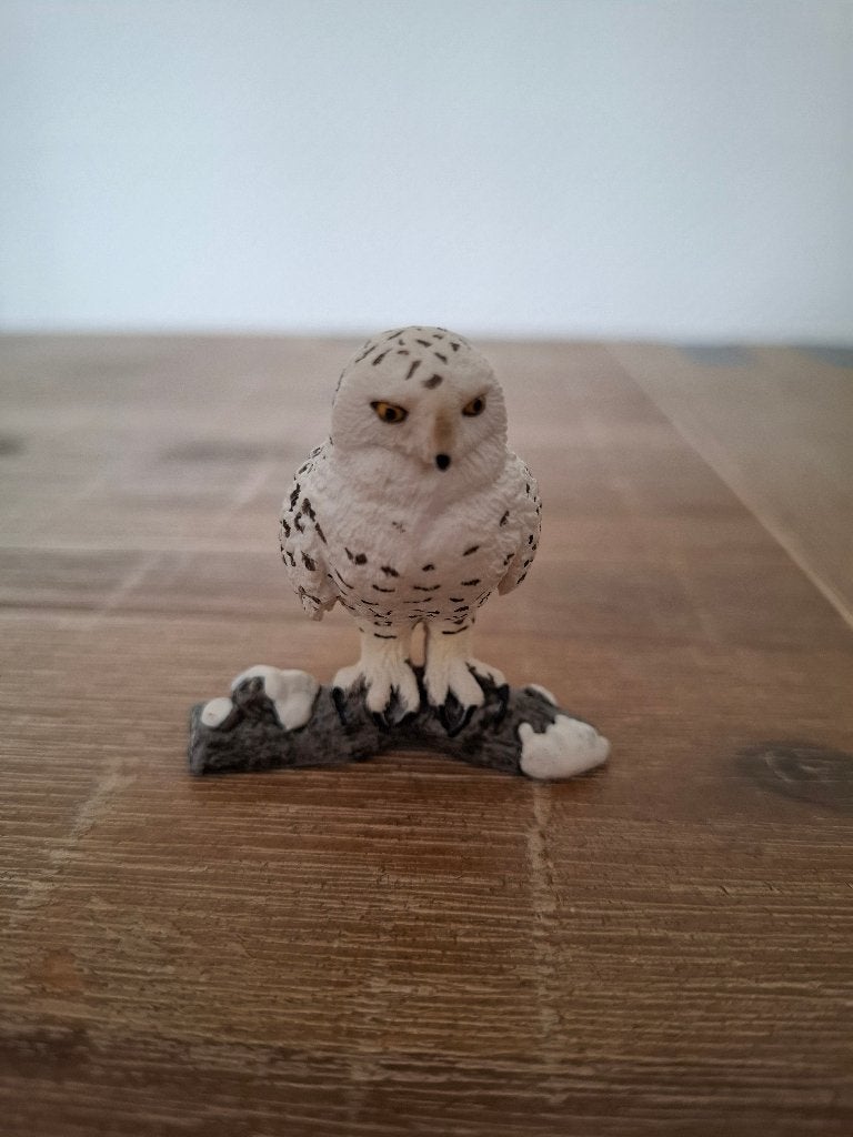Schleich 14671 Wild Life sneeuw uil op boomstam, Ophalen of Verzenden, Zo goed als nieuw