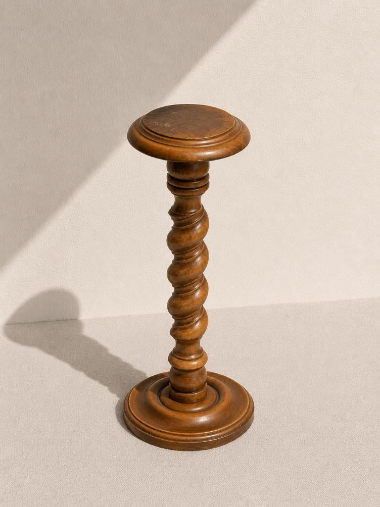 Vintage houten pilaar / zuil – barley twist – gedraaid, Ophalen of Verzenden, Gebruikt