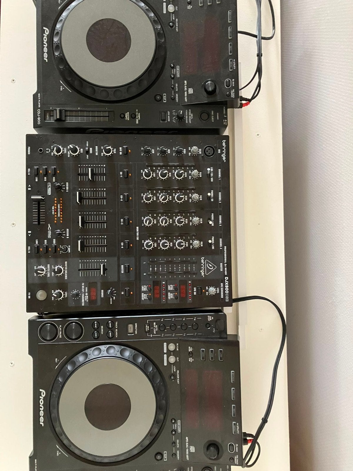 Pioneer CDJ-900 x2 Behringer DJX900USB (Flightcase), Ophalen, Zo goed als nieuw, Pioneer