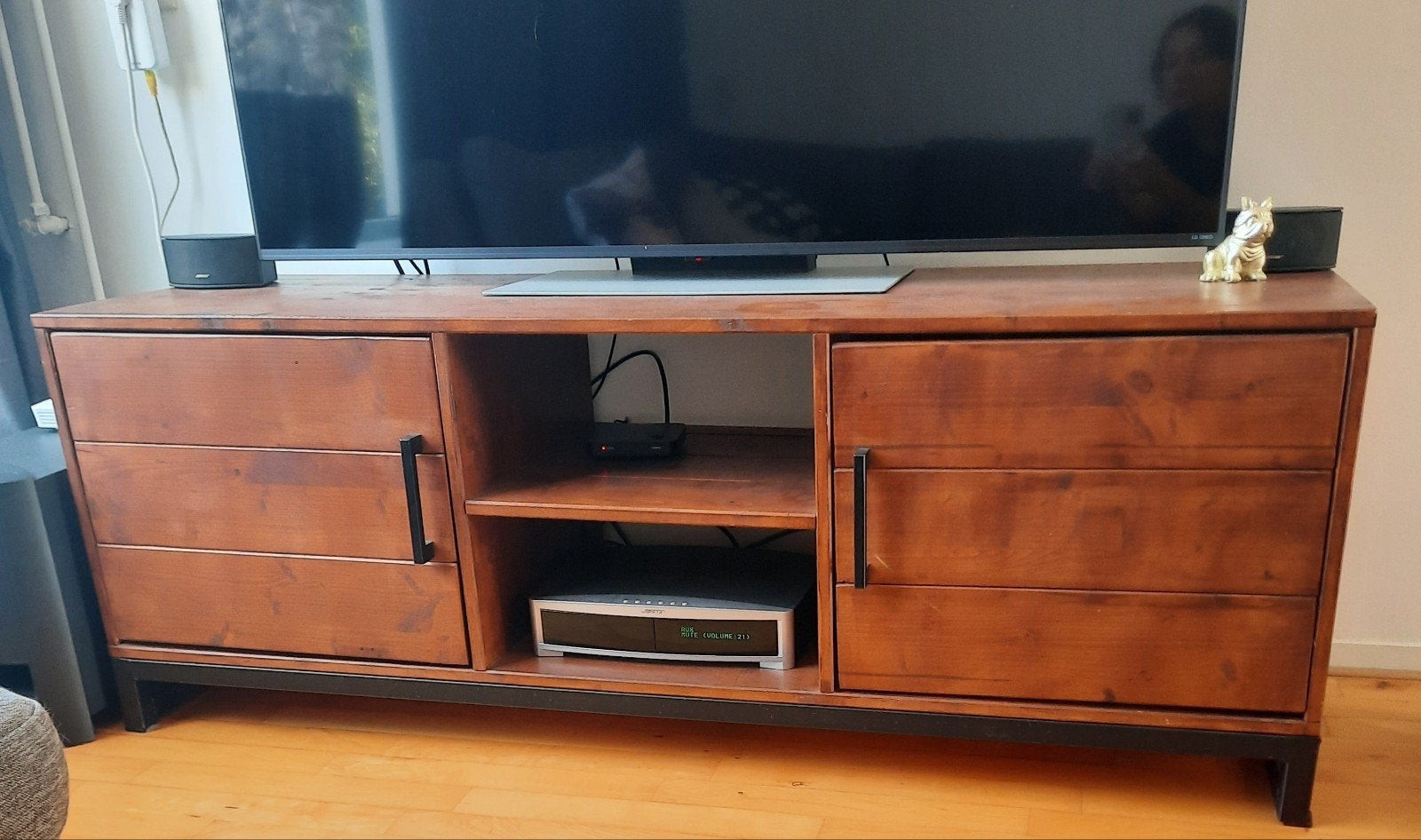 Robuust tv meubel, Ophalen, Zo goed als nieuw, 25 tot 50 cm, Minder dan 100 cm