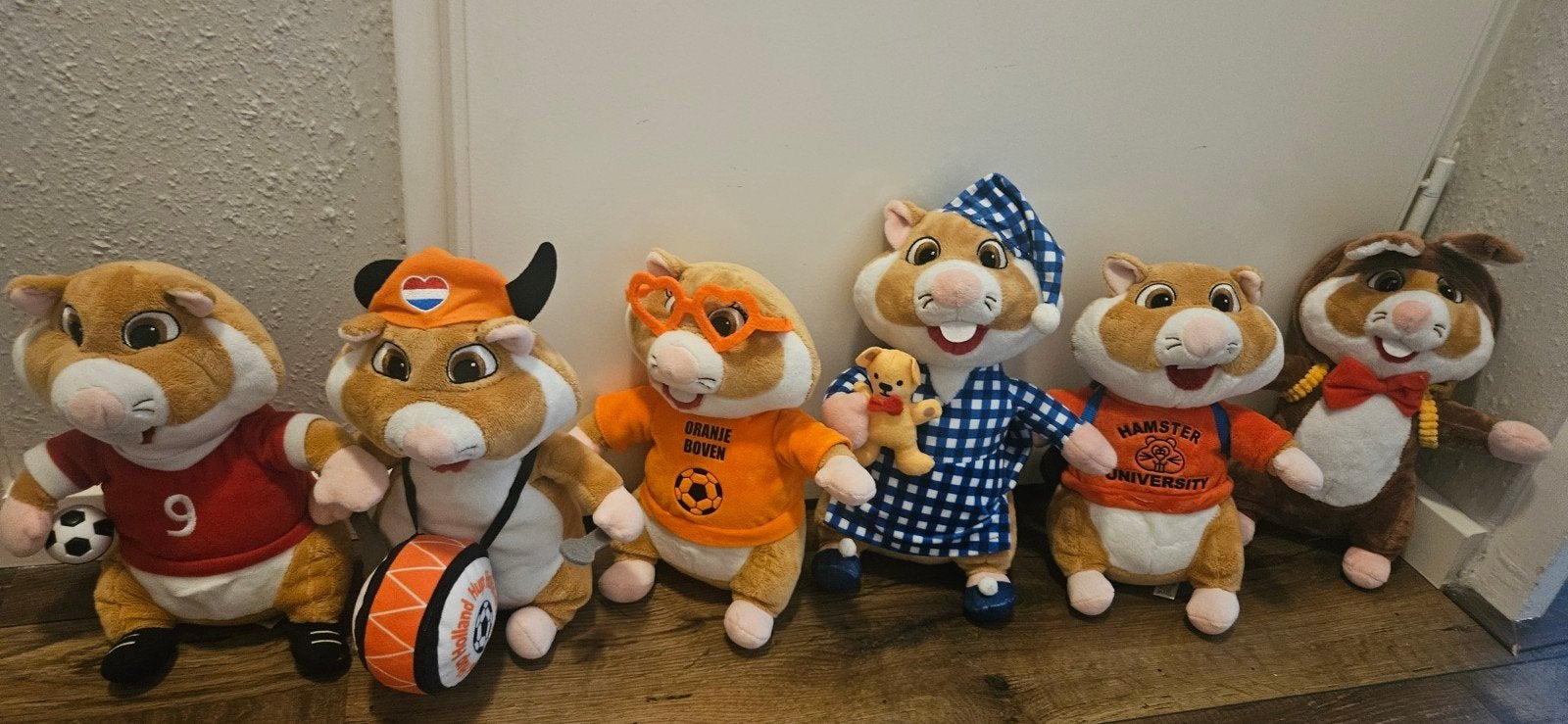AH knuffel hamsters - complete set van 6, Albert Heijn, Hamster, Ophalen of Verzenden, Zo goed als nieuw