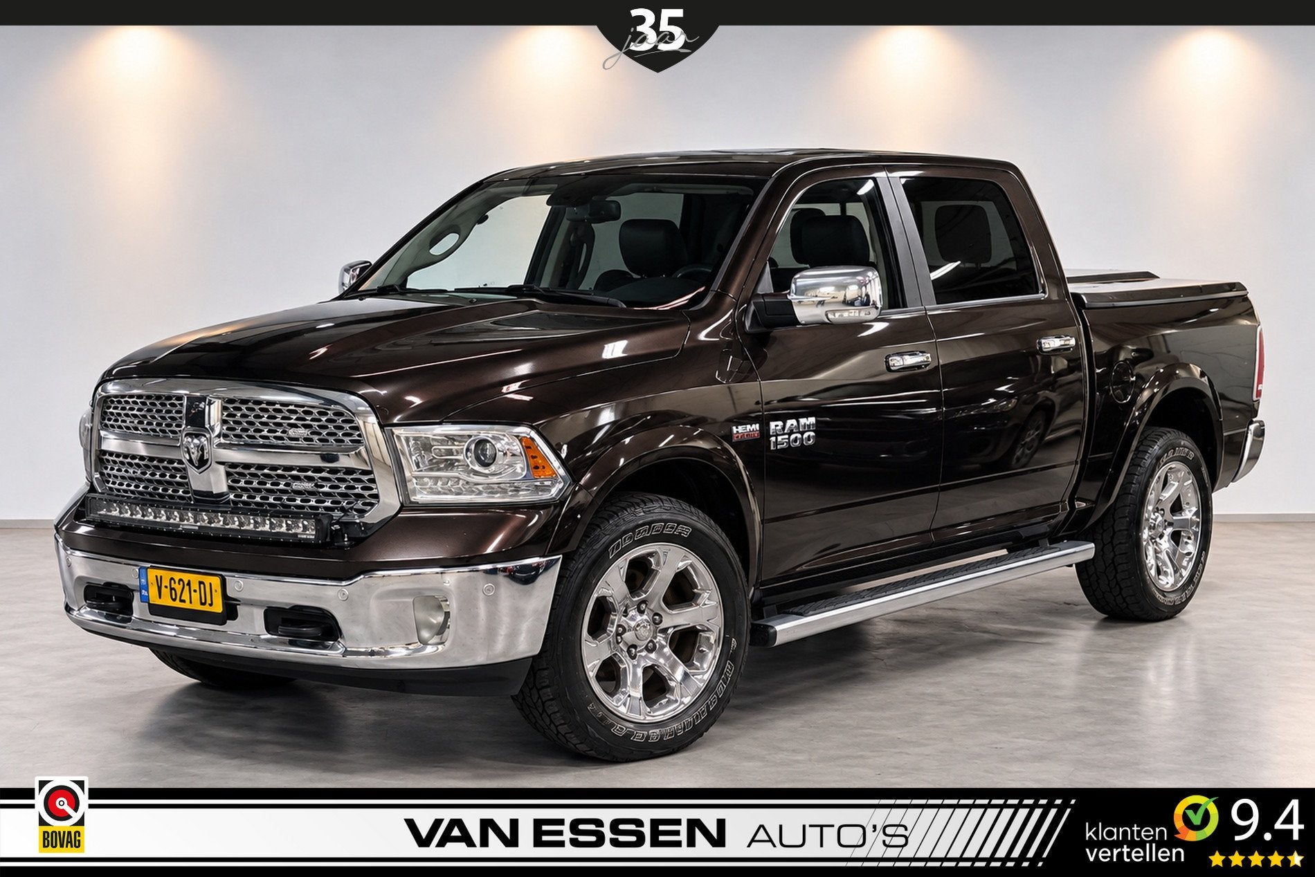 Dodge Ram 1500 5.7 V8 Quad Cab 6'4 LARAMIE| LPG | PANO | LED, Auto's, Automaat, Achterwielaandrijving, Gebruikt, 5654 cc