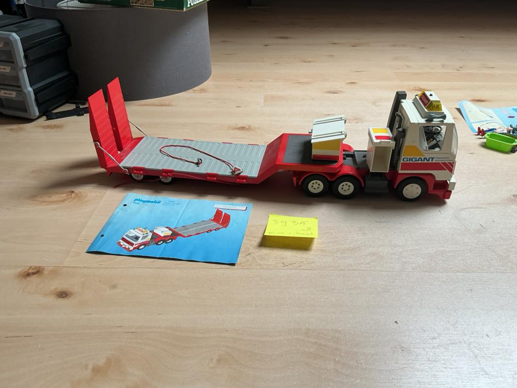 Playmobil - dieplader - transportwagen - nummer 3935, Kinderen en Baby's, Speelgoed | Playmobil, Ophalen of Verzenden, Gebruikt