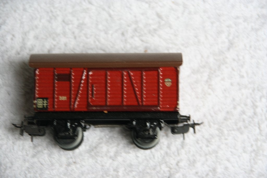Marklin HO 381 gesloten goederenwagopn (8.12), Hobby en Vrije tijd, Modeltreinen | H0, Wisselstroom, Wagon, Ophalen of Verzenden