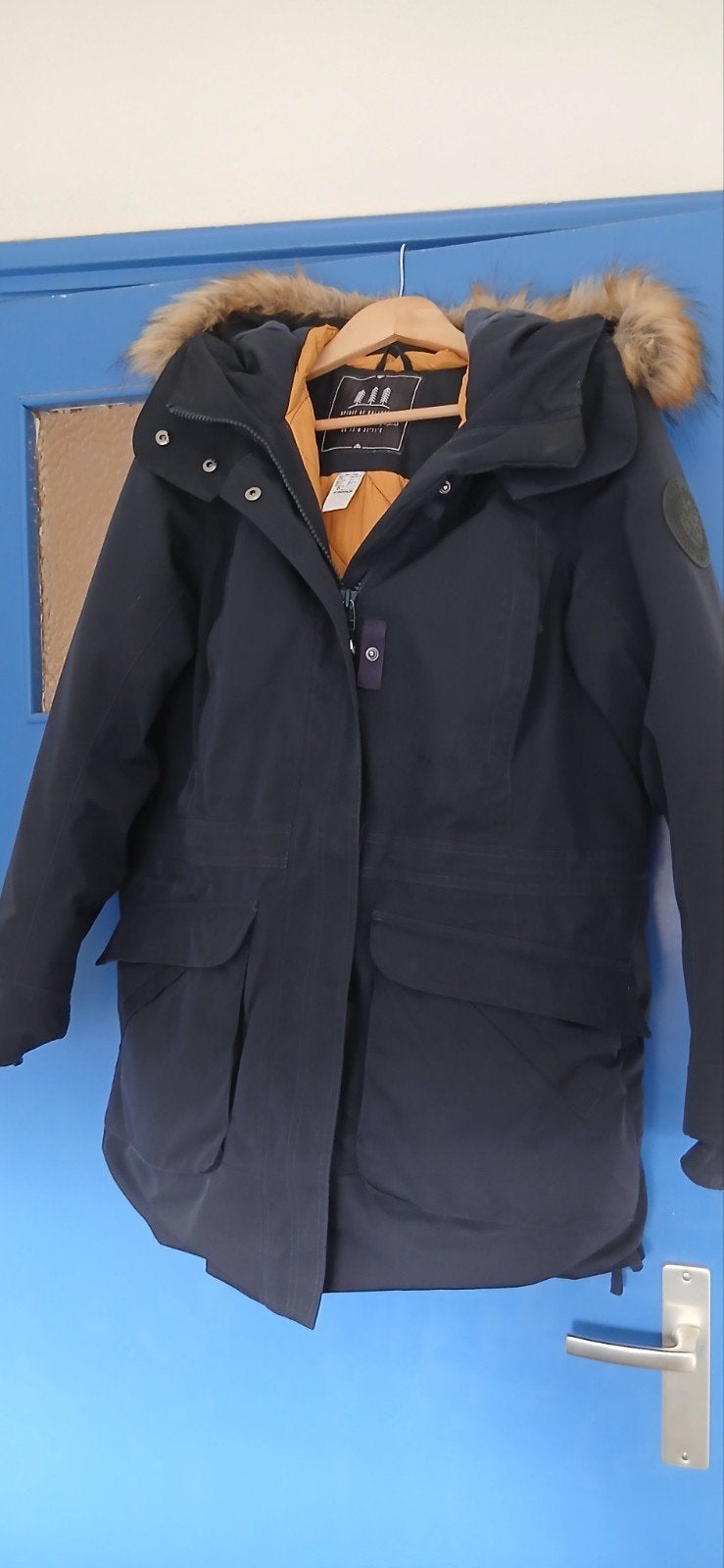 Quechua NH900 winterparka, dames XL, donkerblauw, Blauw, Maat 46/48 (XL) of groter, Ophalen of Verzenden, Decathlon