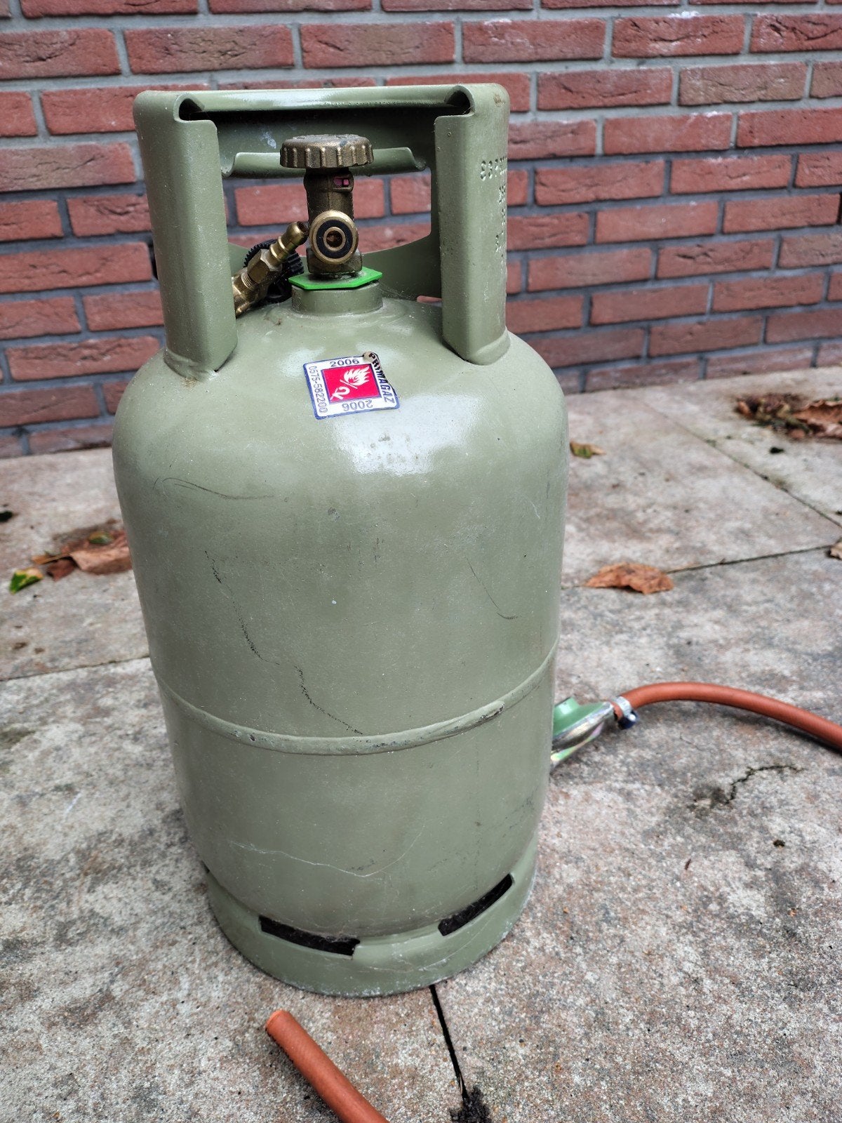 GROTE GASFLES, Ophalen, Zo goed als nieuw