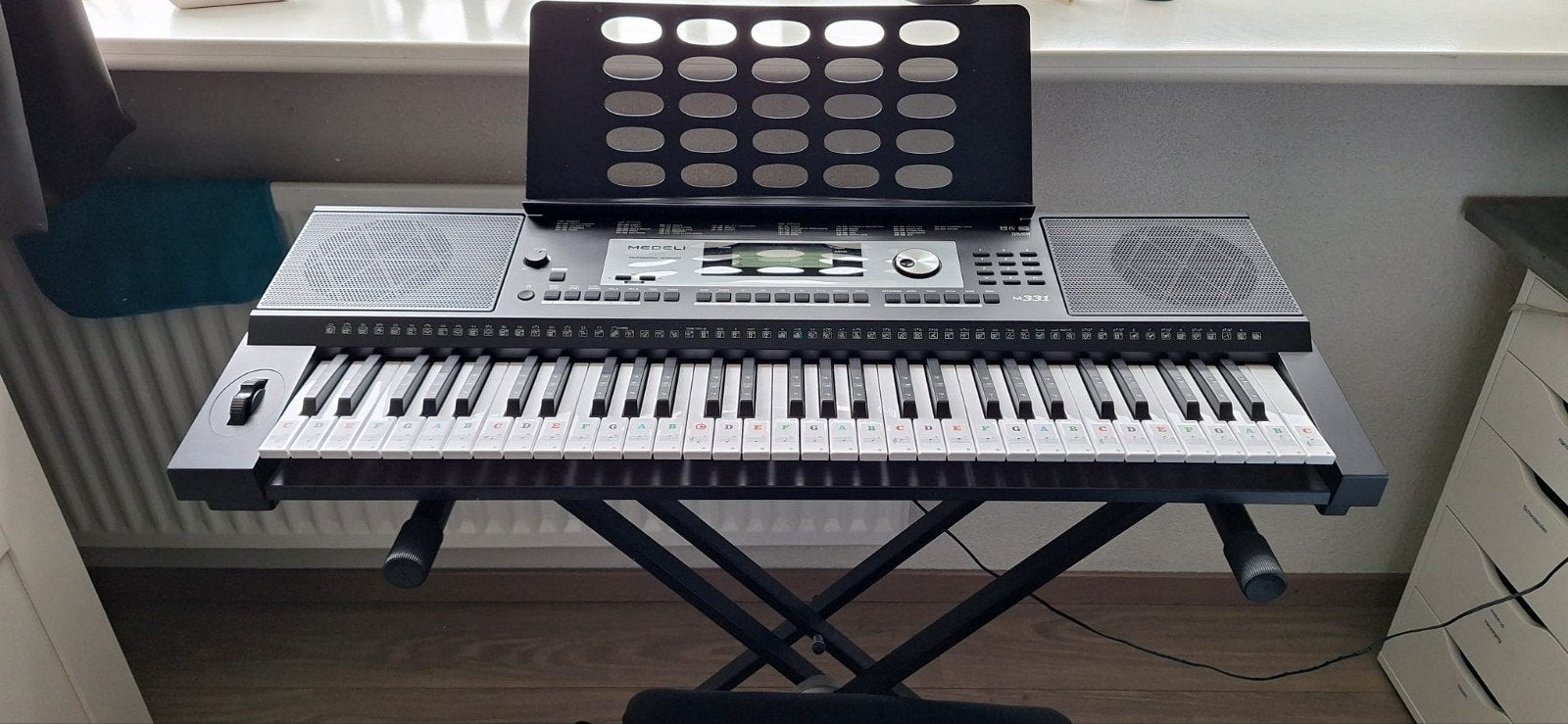 Complete Medeli M331 Keyboard Set, Muziek en Instrumenten, Keyboards, Ophalen, 61 toetsen, Medeli