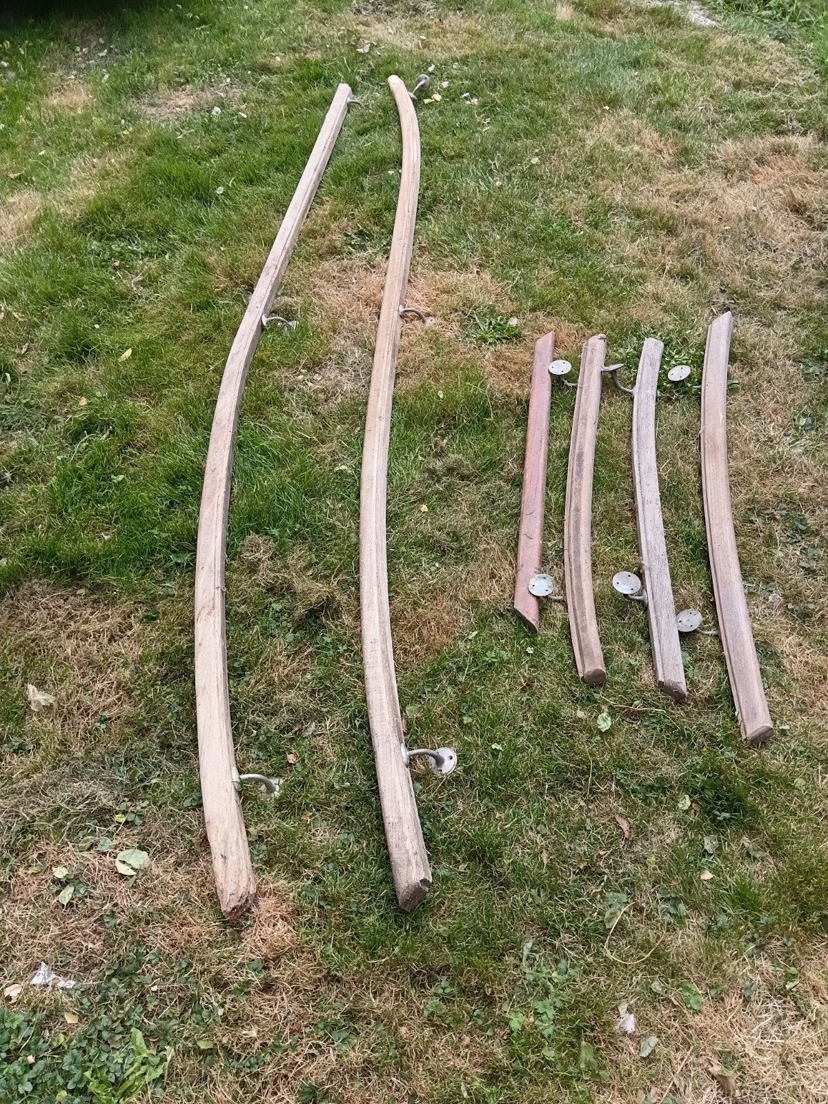 Antieke trapleuningen, Doe-het-zelf en Verbouw, Ladders en Trappen, Ophalen, Gebruikt, 4 meter of meer