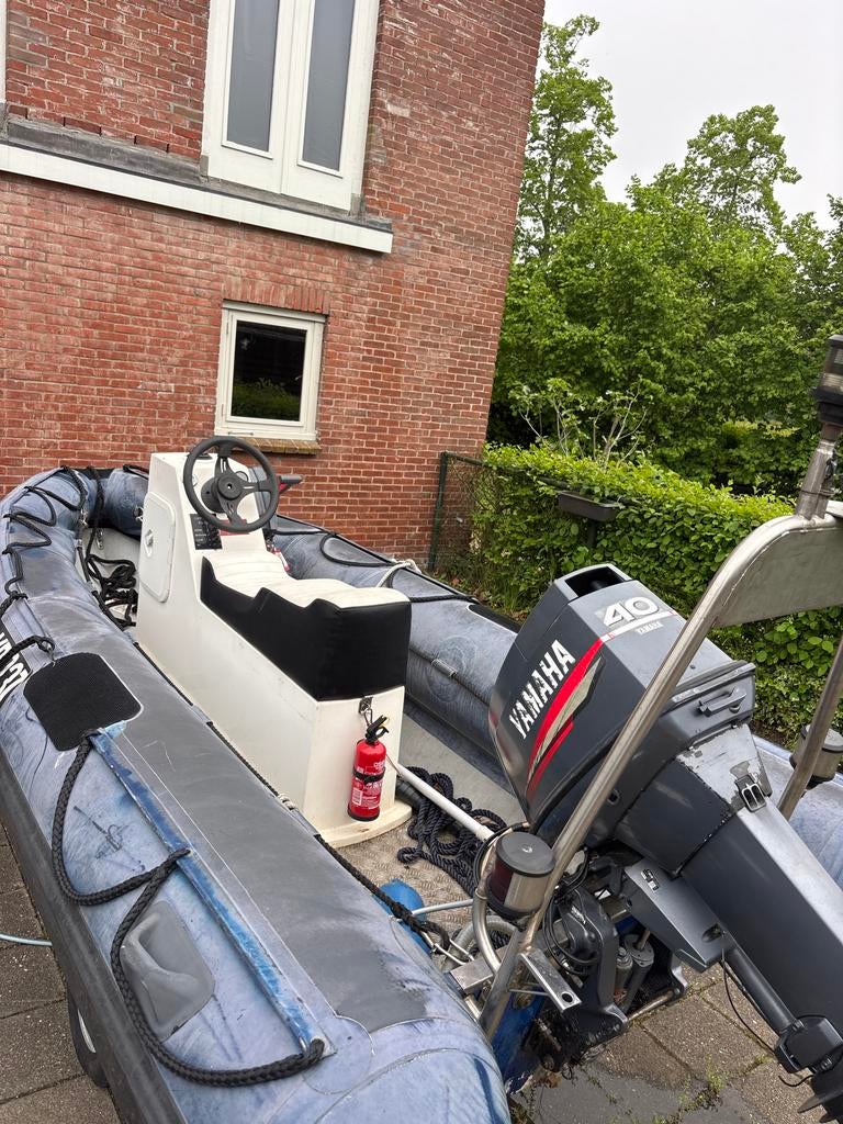 Duarry/Yamaha 40pk RIB ex KLPD. Met trailer., Ophalen, Gebruikt, Yamaha, Benzine