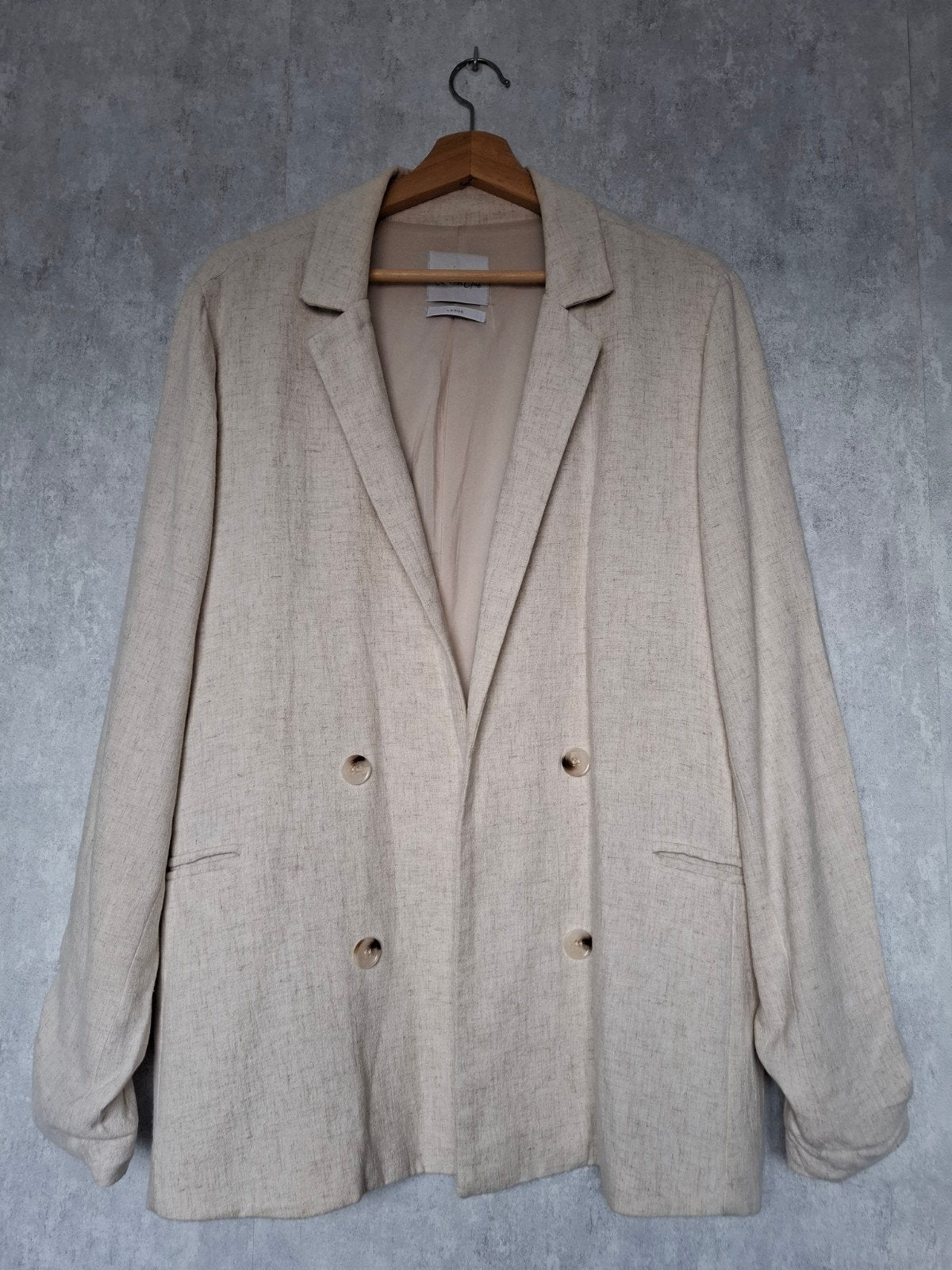 Cotton Club Beige Jasje - Zo goed als nieuw, Kleding | Dames, Beige, Maat 42/44 (L), Ophalen of Verzenden, Zo goed als nieuw