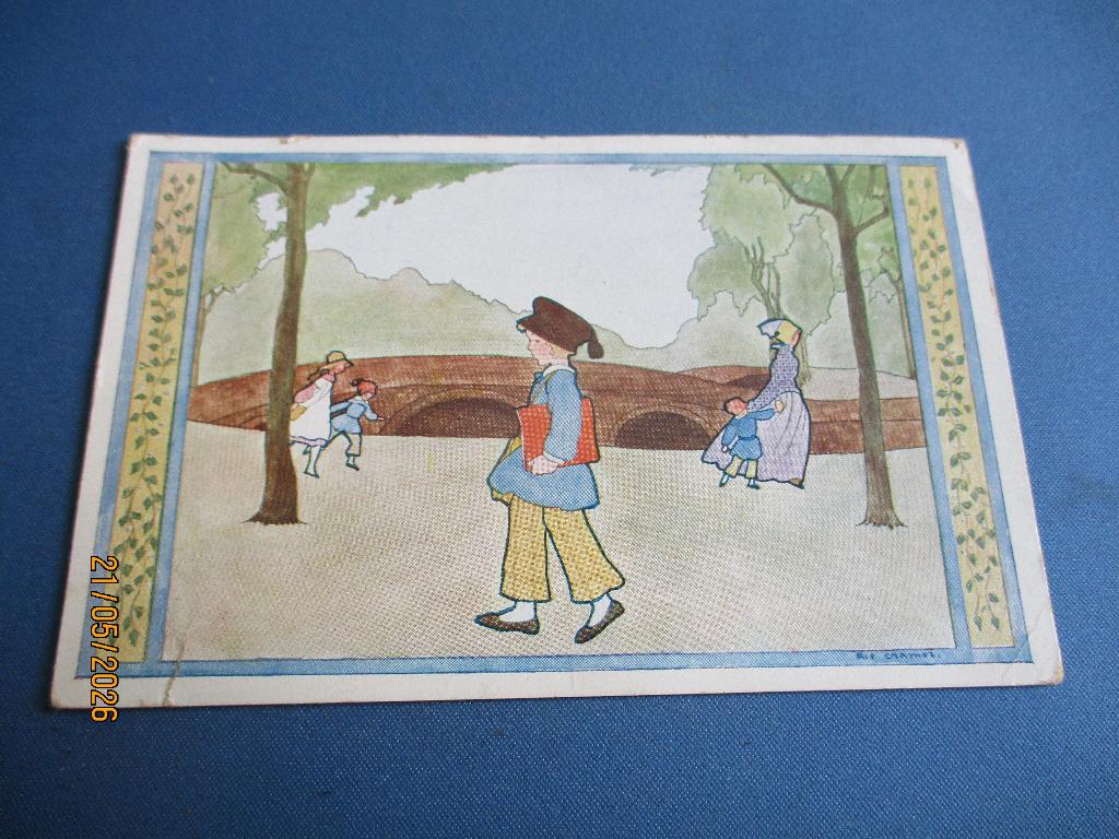 154 Rie Cramer, Ophalen of Verzenden, Voor 1920, Gelopen, Sterren en Beroemdheden