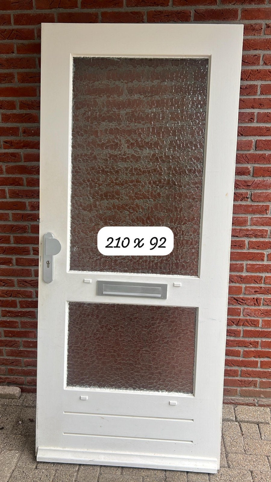 Voordeur en garagedeur, Doe-het-zelf en Verbouw, Deuren en Horren, Gebruikt, 80 tot 100 cm, 215 cm of meer, Ophalen of Verzenden