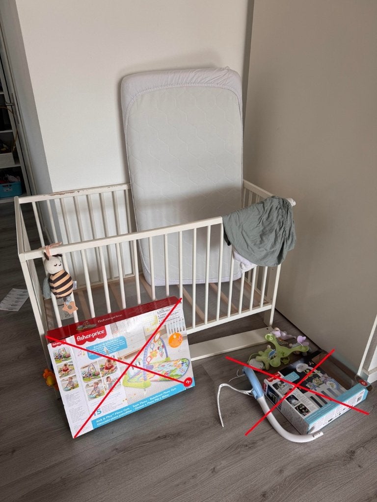 ikea gulliver bed + mattress, Ophalen, Gebruikt, Ledikant