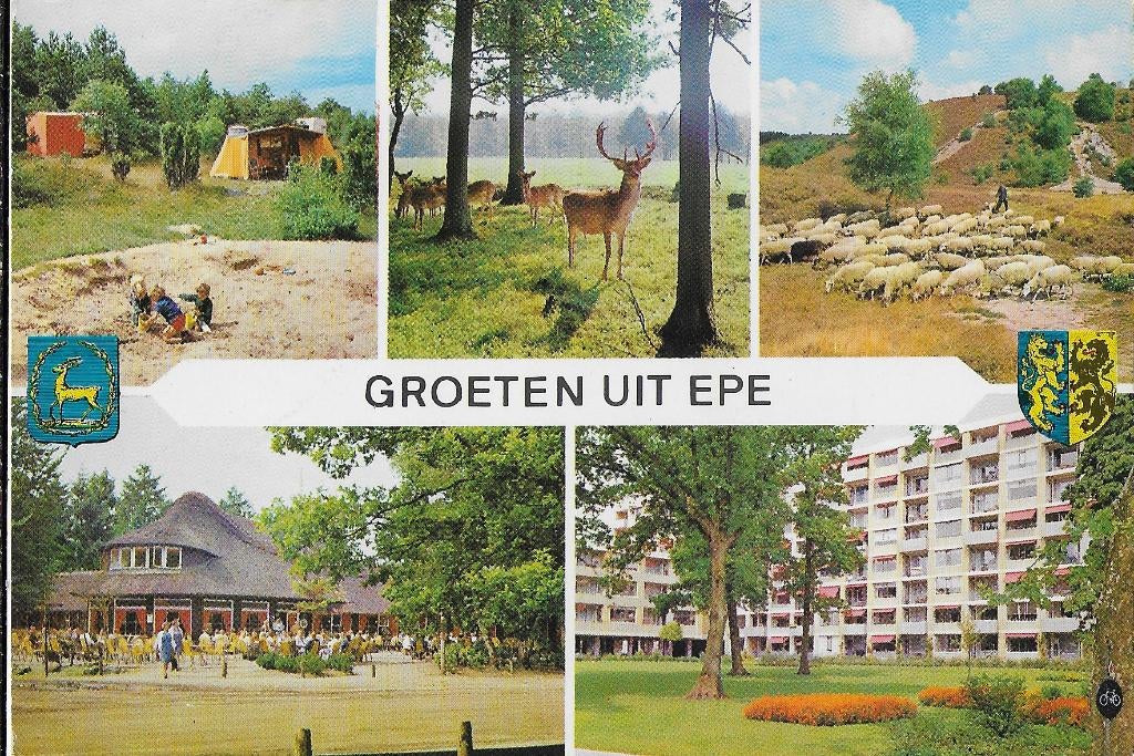Epe vakantiecentrum heidebad gelopen ansichtkaart ( 1017, Ophalen of Verzenden, 1980 tot heden, Gelopen, Gelderland