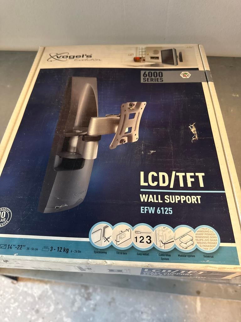 Vogel's EFW 6125 LCD/TFT Muurbeugel - Nieuw in doos, Ophalen of Verzenden, Zo goed als nieuw