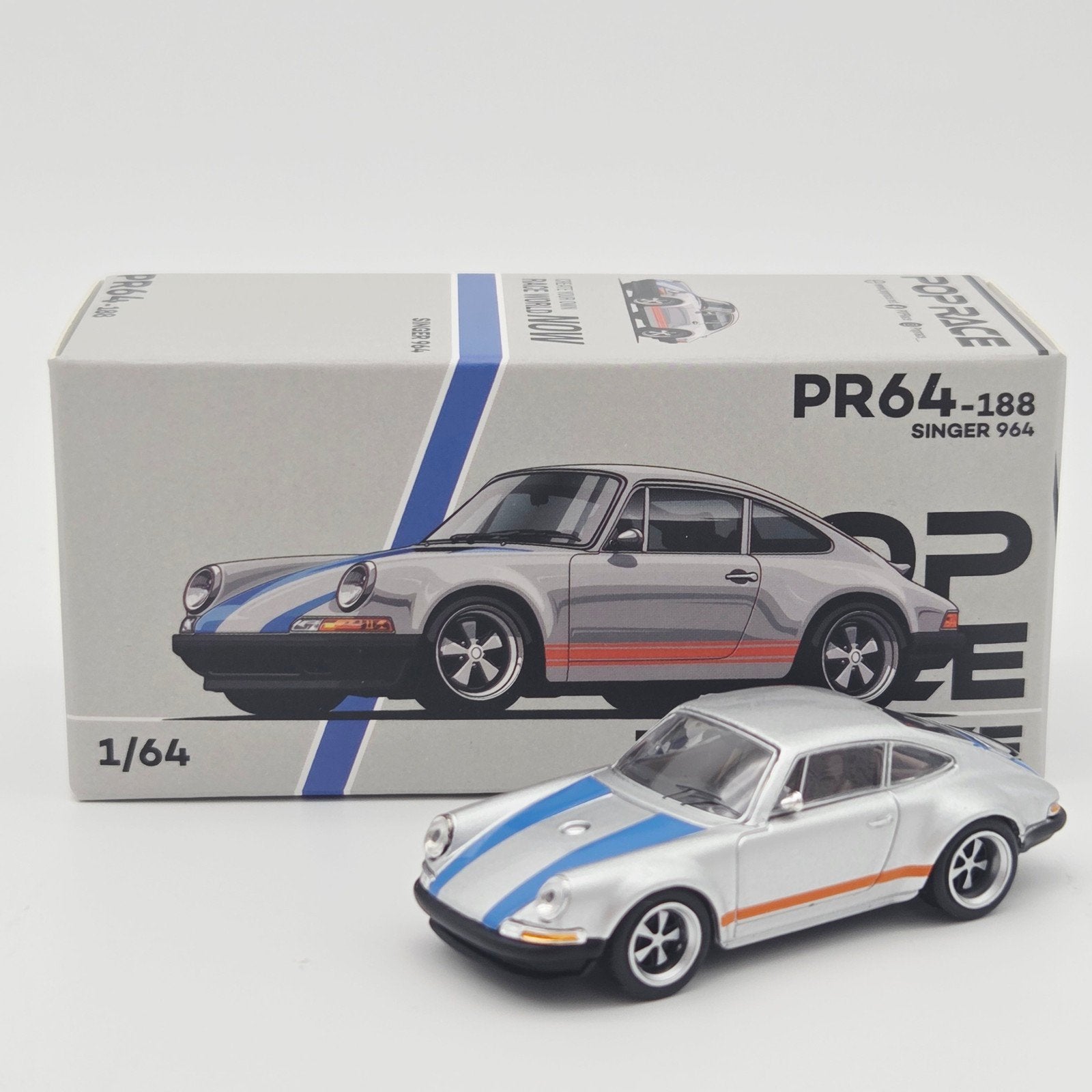 Pop Race – Porsche Singer, silver/blue