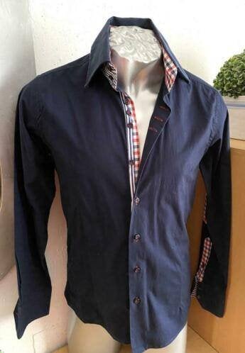 Yachting&Co overhemd maat S [nr1], Ophalen of Verzenden, Zo goed als nieuw, Blauw