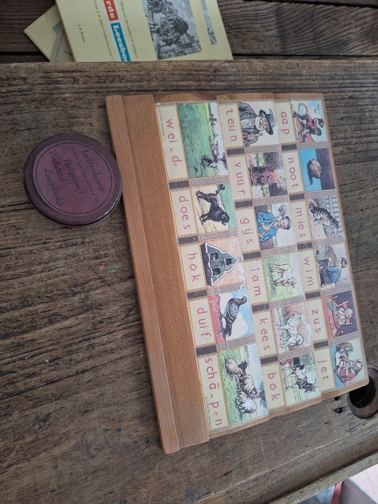 Leesplankje met letters, Ophalen of Verzenden