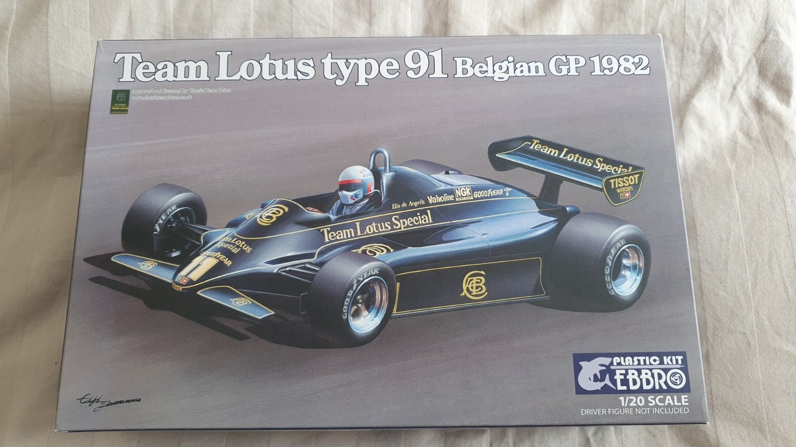 Ebbro 1/20 Lotus 91 Belgian GP 1982, Overige merken, Auto, Groter dan 1:32, Nieuw