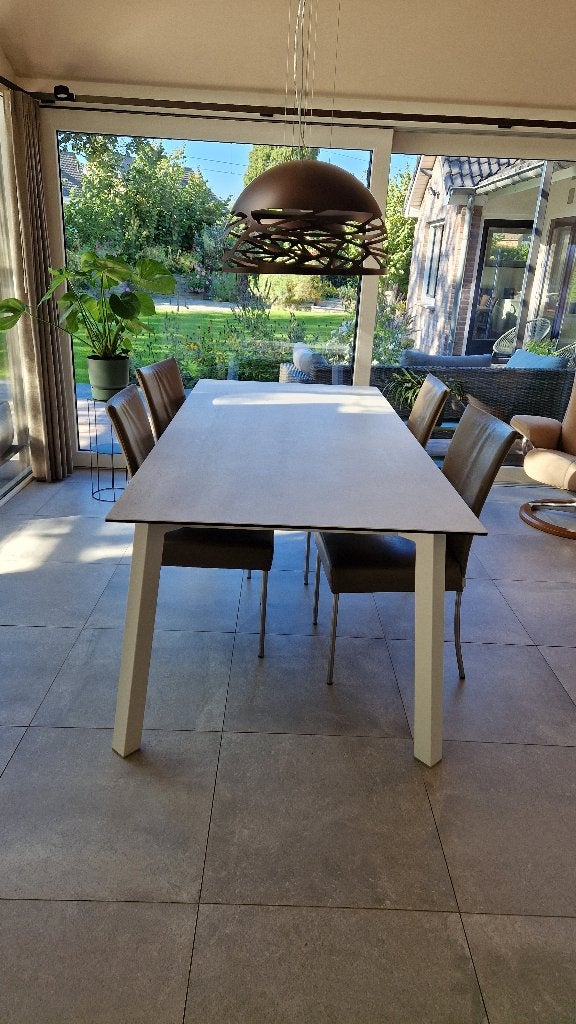 Dressy design eettafel met keramisch blad 220 x 100 cm, Huis en Inrichting, Ophalen, Overige materialen, 100 tot 150 cm, 200 cm of meer
