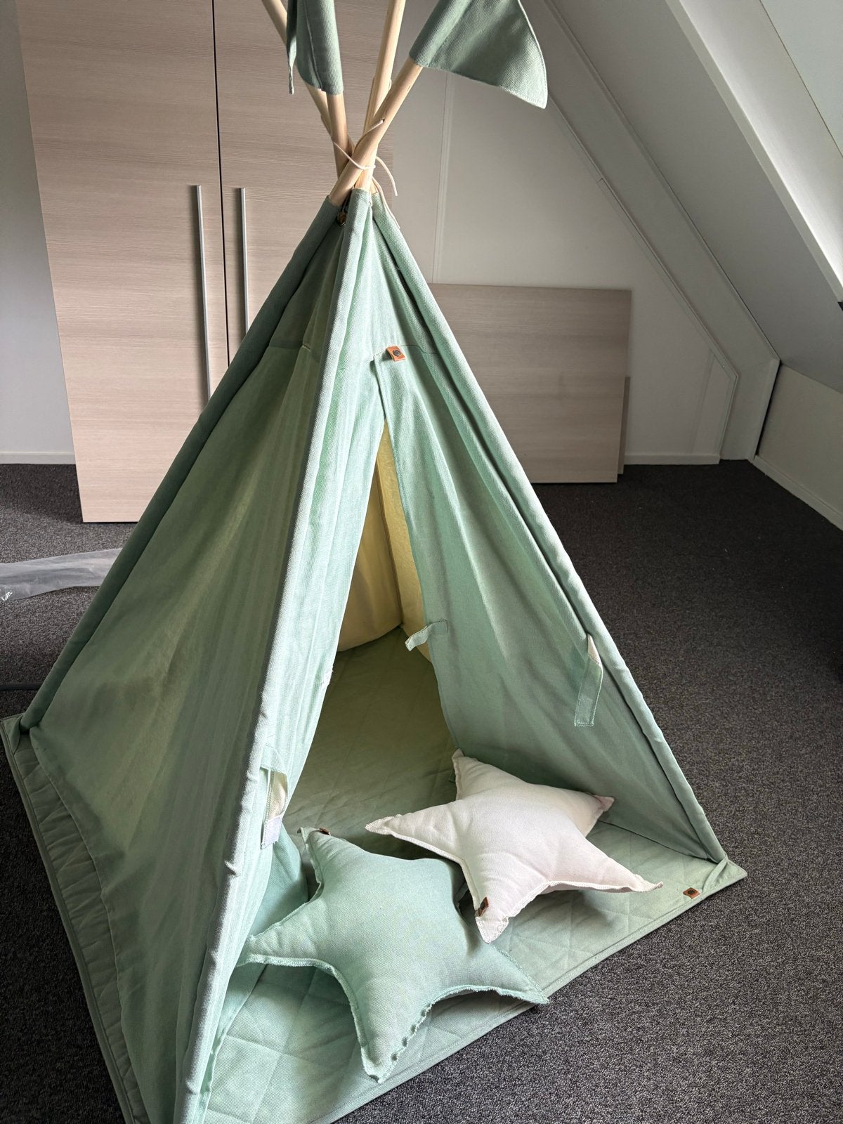 Kidslife Tipi Tent Speeltent met Kussens - Zo goed als nieuw, Ophalen of Verzenden, Zo goed als nieuw