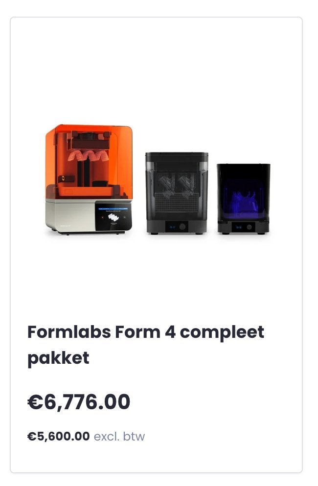 Formlabs 4 Compleet, Computers en Software, Ophalen, Formlabs, Nieuw, Resin/Hars