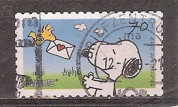 Duitsland Bund, Peanuts, Snoopy (zelfkl.), 2018., Postzegels en Munten, Ophalen of Verzenden, 1990 tot heden, Gestempeld