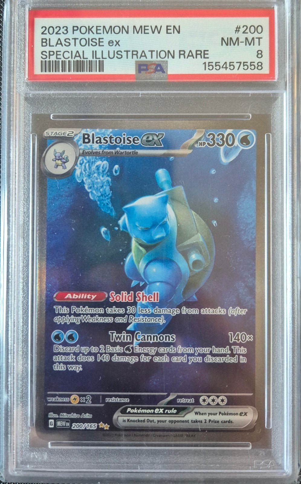 Blastoise ex #200, Ophalen of Verzenden, Zo goed als nieuw