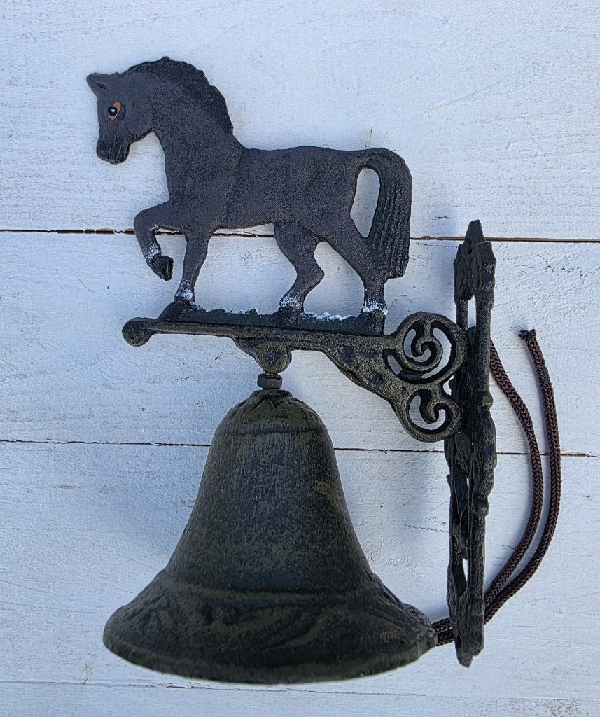 DEURBEL / / PAARD / GIETIJZER / €13,95, Tuin en Terras, Tuinwanddecoratie, Huis en tuin decoratie Marie, Nieuw, Info@huisentuindecoratiemarie.nl