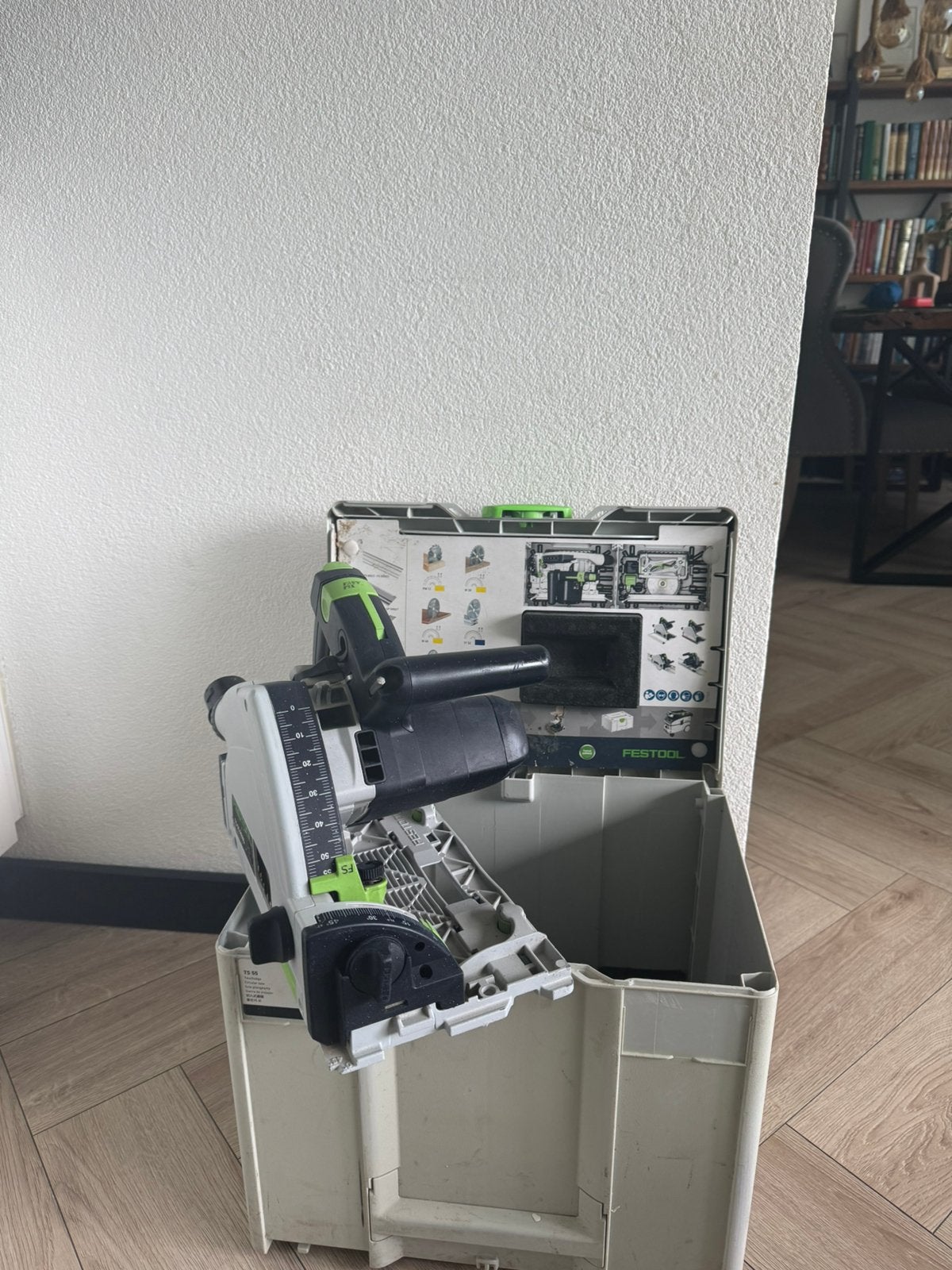 Festool ts 55 REBQ invalzaag, Ophalen, Gebruikt, Invalzaag, 30 tot 70 mm