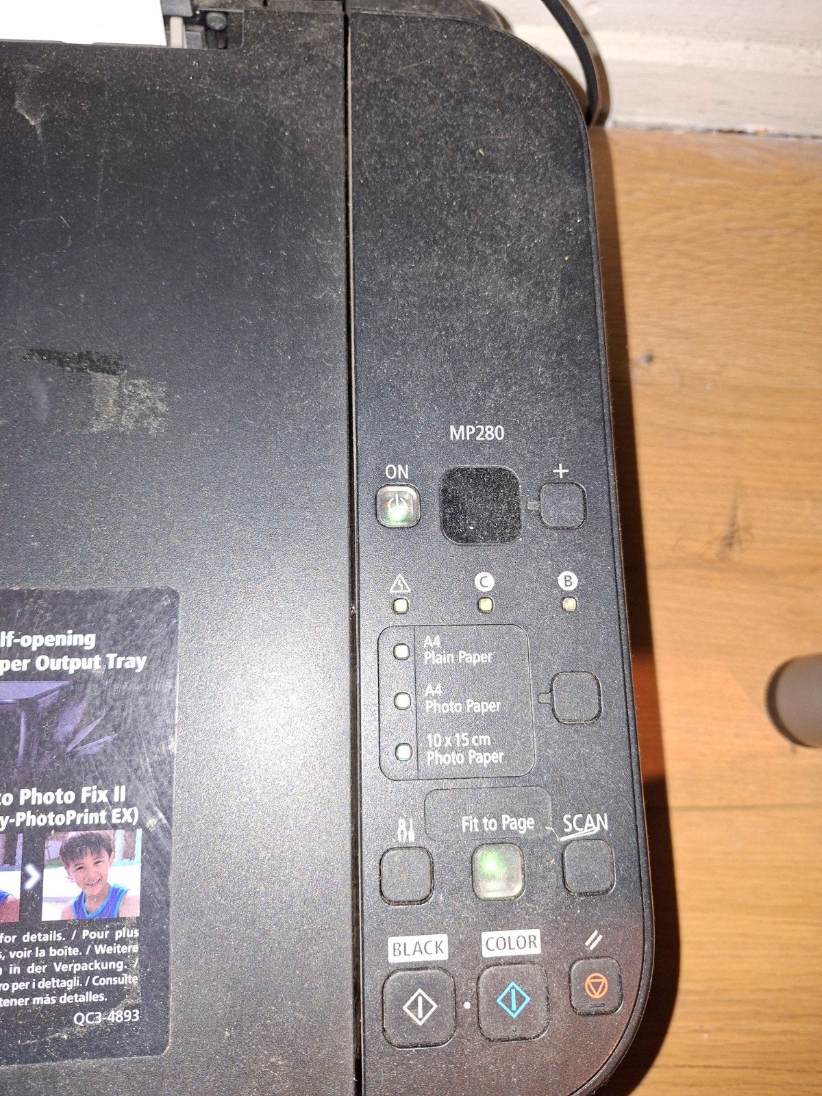 Canon Pixma MP280 All-in-One Printer - Zwart, Ophalen, Gebruikt, Canon, Inkjetprinter