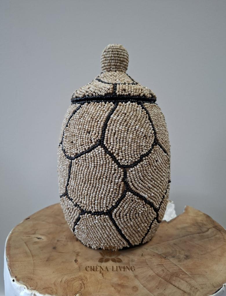 Kralenpot 25cm uit Bali, Verzenden, Nieuw