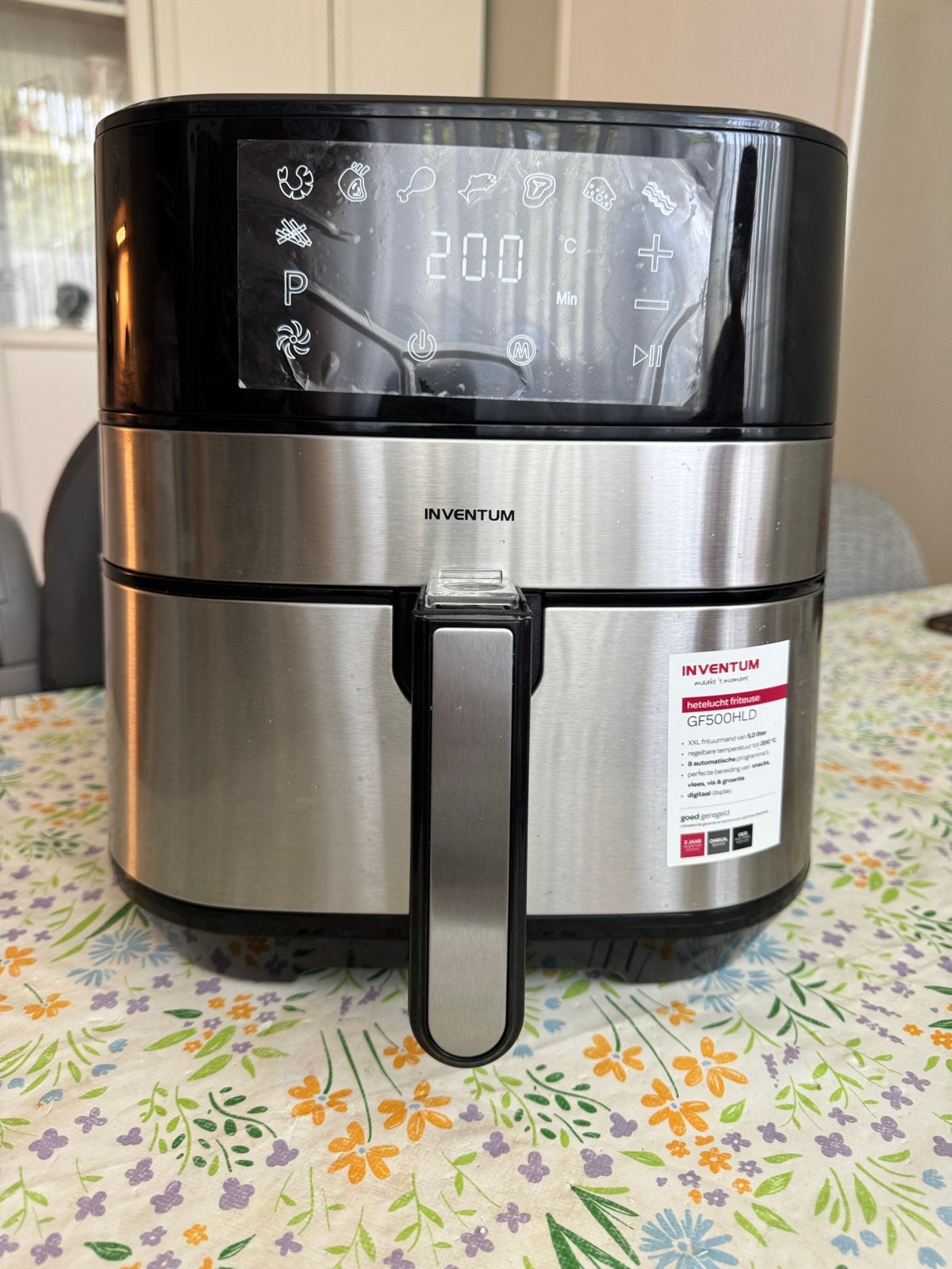 Inventum GF500HLD Airfryer - new, Ophalen of Verzenden, Zo goed als nieuw, Airfryer, 1500 gram of meer