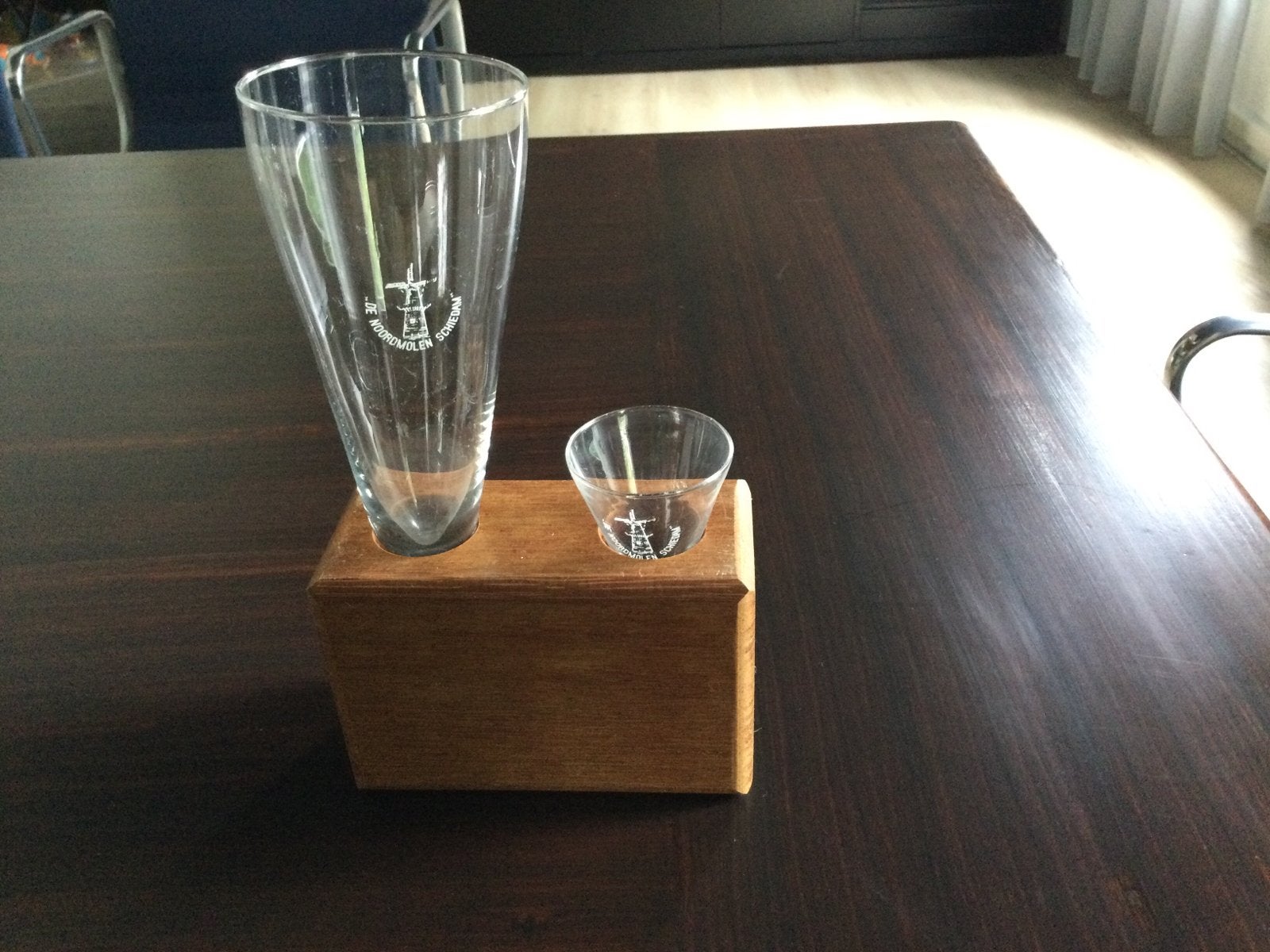 Glazen voor “kopstoot”, bier met jenever, Ophalen of Verzenden, Zo goed als nieuw