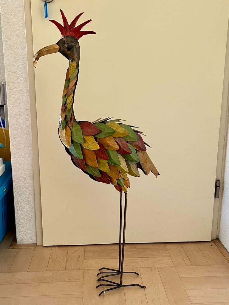 Wereldwinkel decoratieve metalen vogel, Antiek en Kunst, Ophalen
