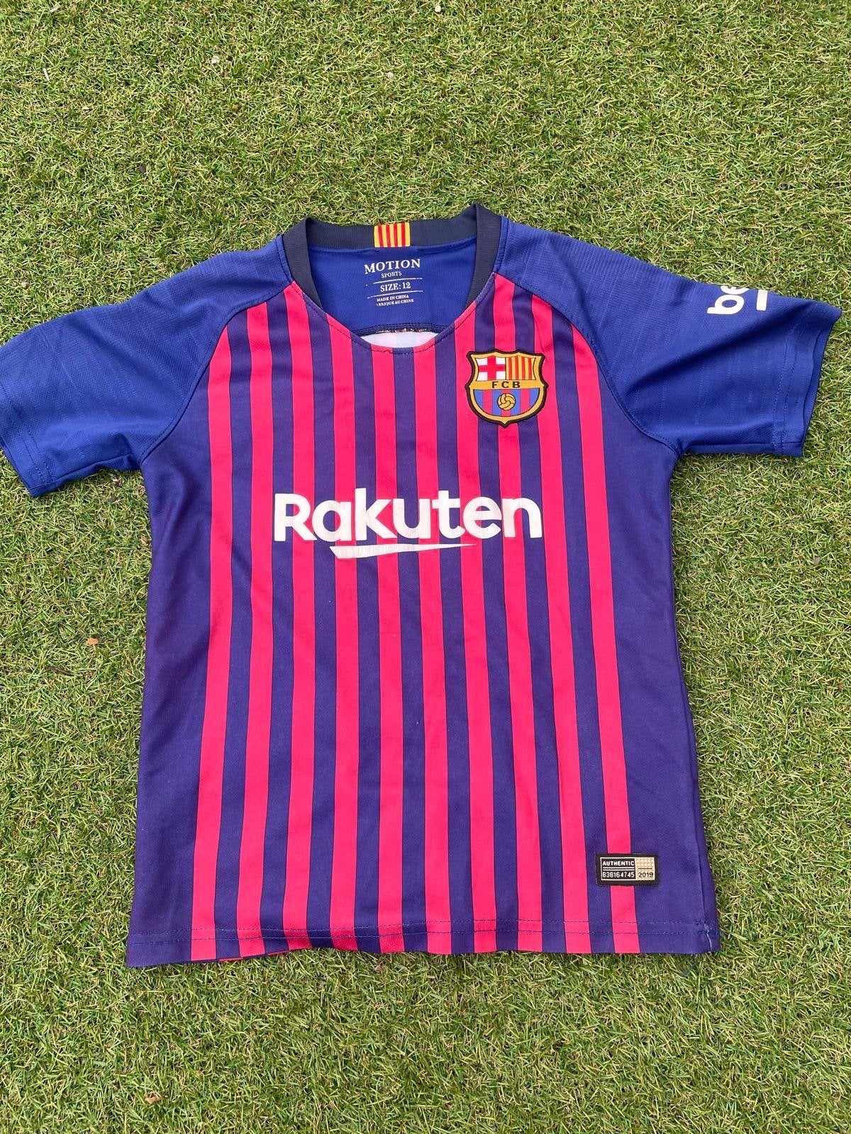 FC Barcelona retro Thuisshirt en Broekje Set 2019, Maat XS of kleiner, Ophalen, Gebruikt, Set