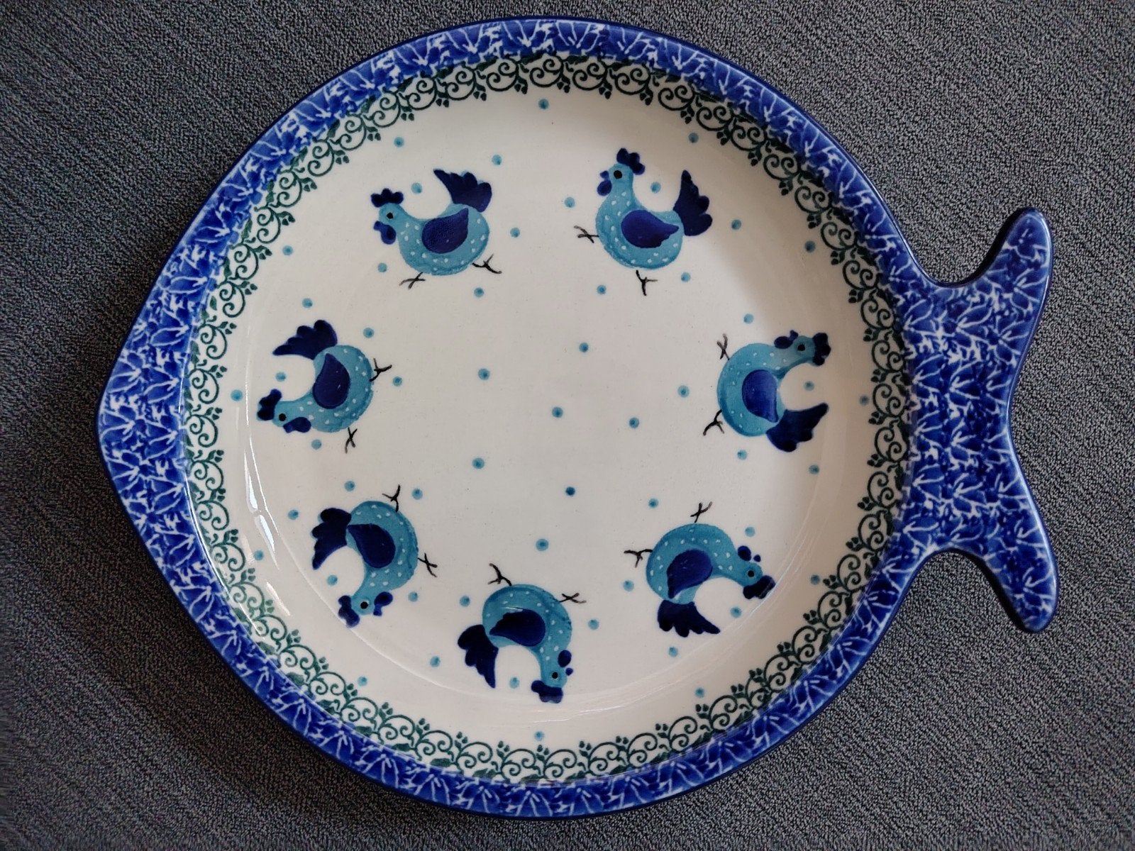 Bunzlau - Boleslawiec - Bord Vis - Ø19cm-22,5cm - Nieuw, Overige merken, Keramiek, Nieuw, Ophalen of Verzenden