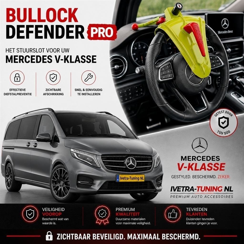 Stuurslot Mercedes V-KLasse | Stuurslot Bestelwagen, Ophalen of Verzenden, Info@ivetra-tuning.nl | www.ivetra-tuning.nl, Ivetra-Tuning NL