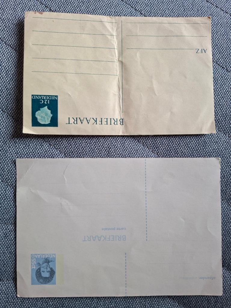 Oude Nederlandse Briefkaarten - 12C en 55C, Ophalen of Verzenden