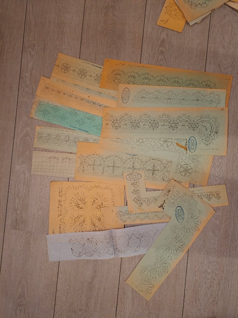 vintage patronen voor kantklossen, Ophalen of Verzenden