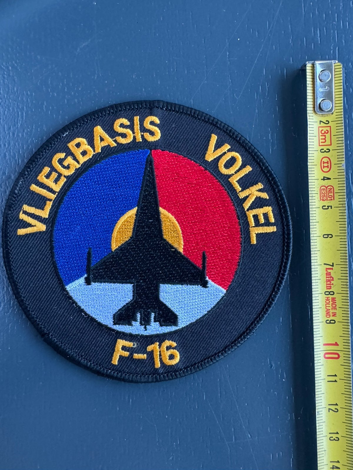 KLu RNLAF patch Volkel F16, Ophalen of Verzenden, Luchtmacht, Nederland, Embleem of Badge