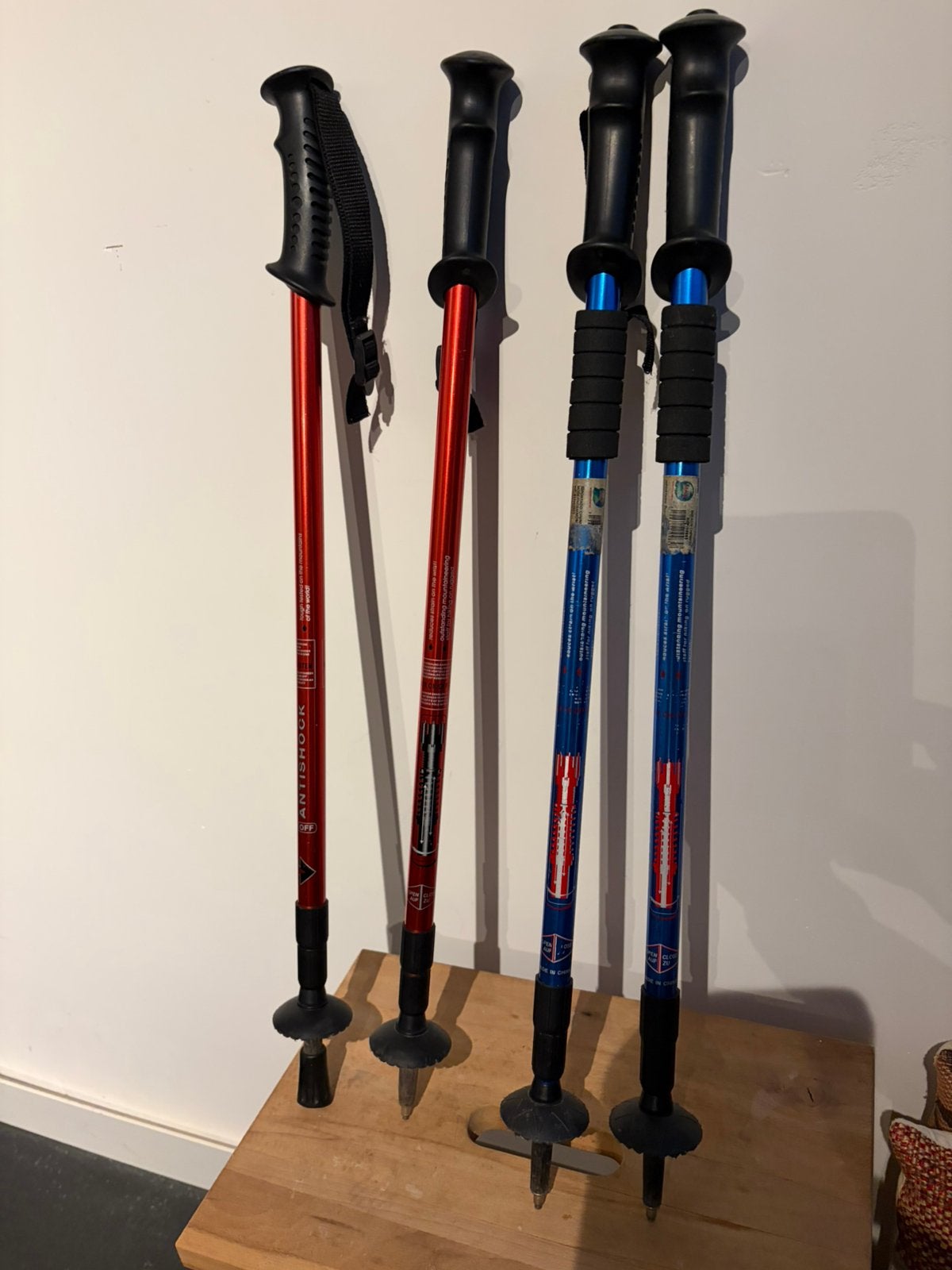 2 x Anti shock wandelstokken, Diversen, Wandelstokken, Ophalen, Gebruikt