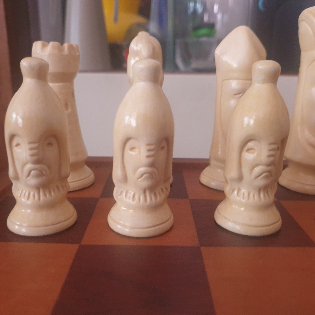 schaakspel Keramiek, Een of twee spelers, Ophalen of Verzenden, Zo goed als nieuw
